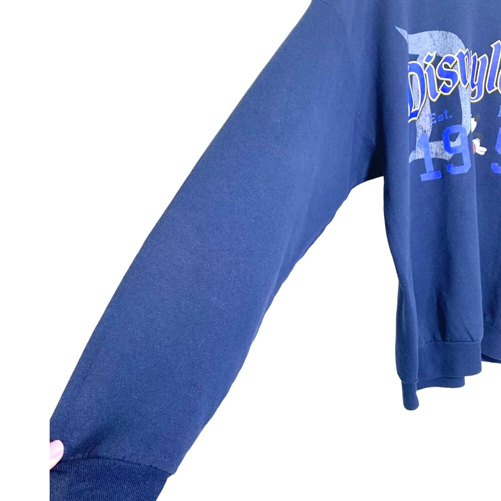 Disney x Hanes Disneyland Resort Established 1955 Mickey Sweatshirt Navy Large - Picture 4 of 12